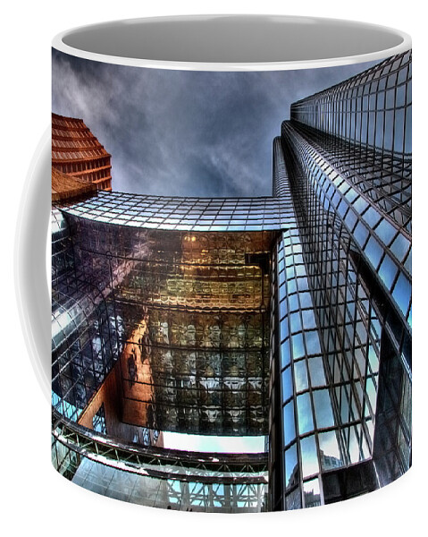 Boston Coffee Mug featuring the photograph Forbidden Fortress of Glass and Steel by Mark Valentine