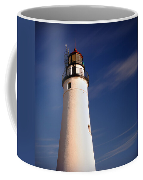Fort Coffee Mug featuring the photograph Fort Gratiot Lighthouse by Gordon Dean II