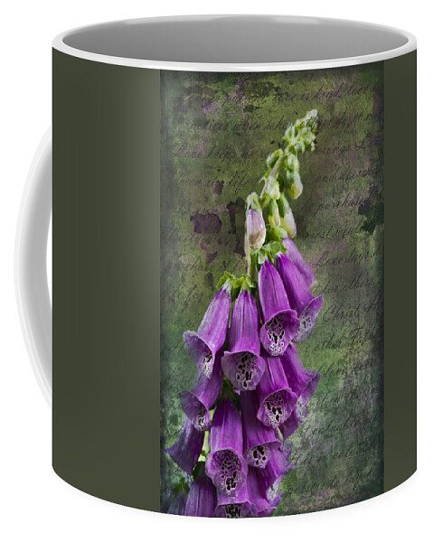 Foxglove Coffee Mug featuring the photograph Foxglove Digitalis - Love and Christ by Kathy Clark