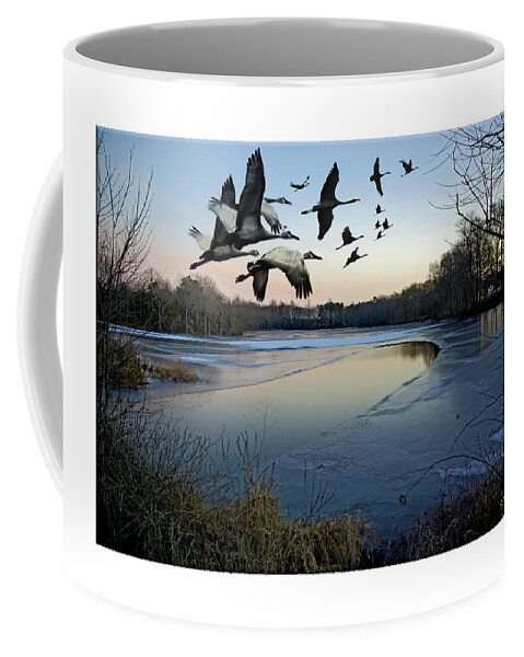 2d Coffee Mug featuring the photograph Freezing Landscape by Brian Wallace