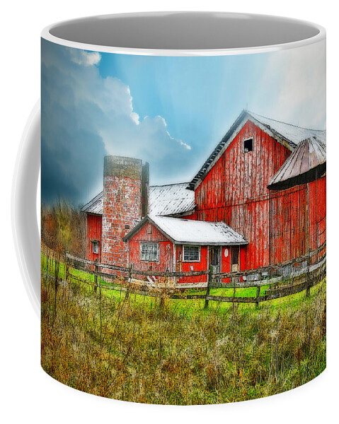 Barns Coffee Mug featuring the photograph Frosted by Mary Timman