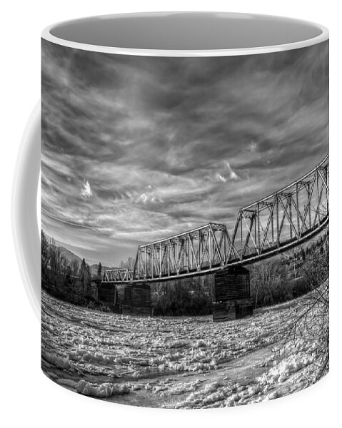 Hdr Coffee Mug featuring the photograph Frozen Tracks by Brad Granger