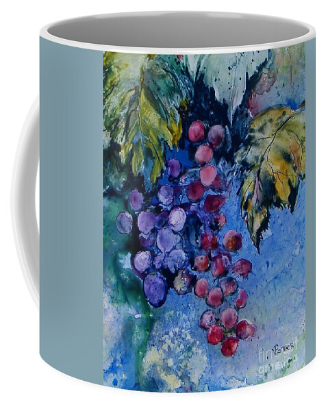 Grapes Coffee Mug featuring the painting Fruit of the Vine by Virginia Potter
