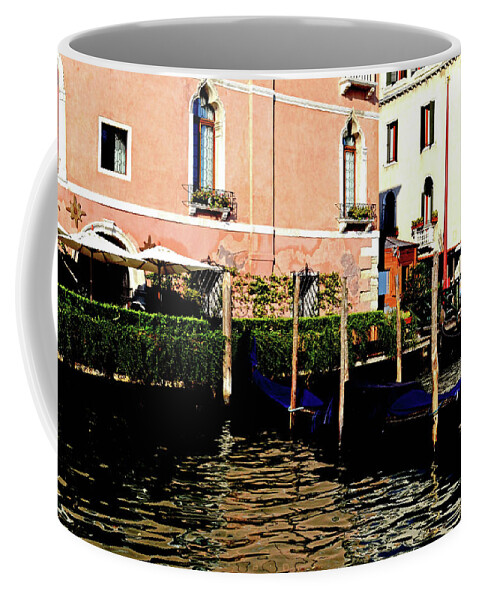 Italy Coffee Mug featuring the photograph Gandola Docking by La Dolce Vita