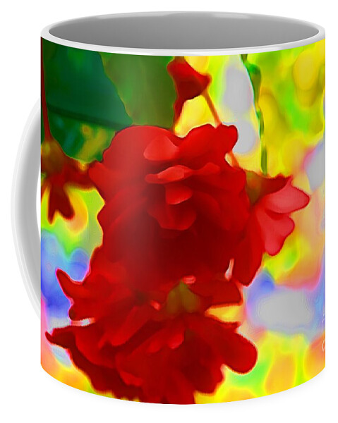 Red Flowers Coffee Mug featuring the photograph Garish by Julie Lueders 