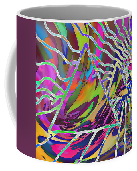 Pyramids Coffee Mug featuring the mixed media Giza by Kevin Caudill
