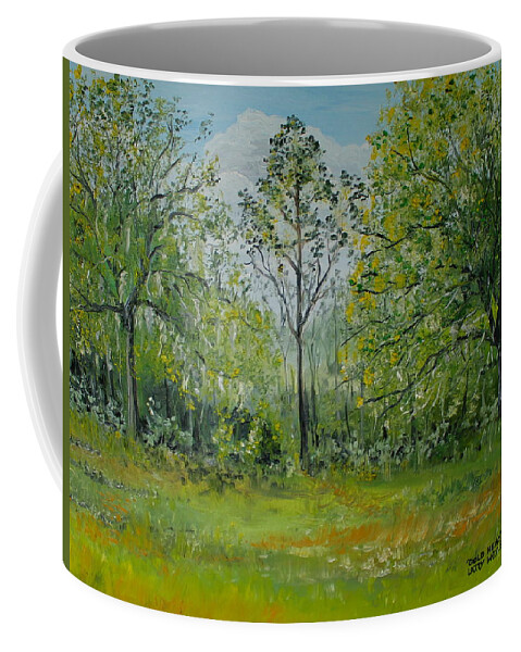 Gold Head Branch State Park Coffee Mug featuring the painting Gold Head by Larry Whitler