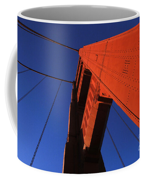 Golden Gate Coffee Mug featuring the photograph Golden Gate Bridge Detail by Bob Christopher