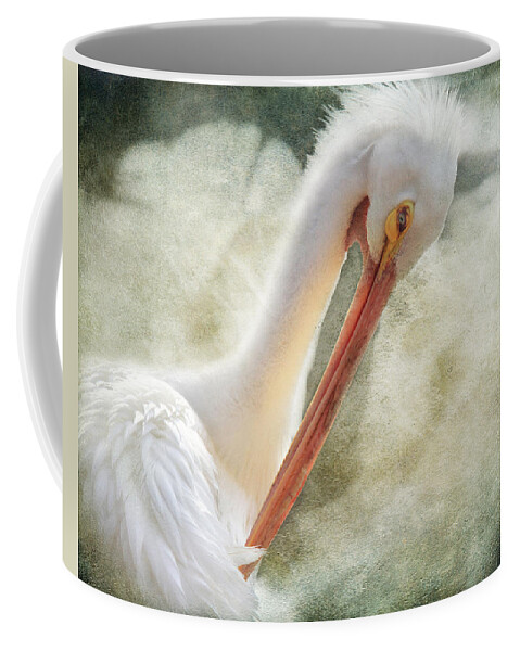 Pelicans Coffee Mug featuring the photograph Good Grooming by Laurie Search