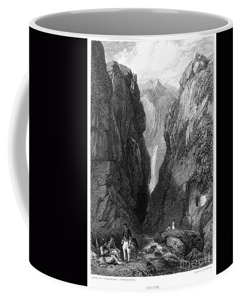 1832 Coffee Mug featuring the photograph Greece: Delphi, 1832 by Granger