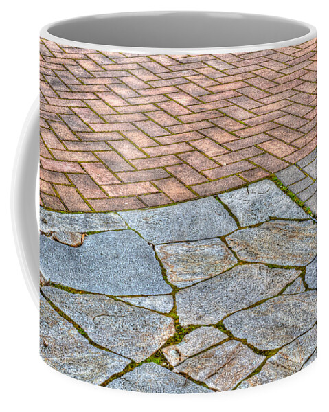 Urban Perspectives Coffee Mug featuring the photograph Street Design by Jean Noren
