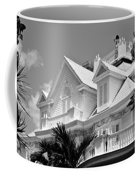 Architecture Coffee Mug featuring the photograph Halloween Lookout by Ed Gleichman