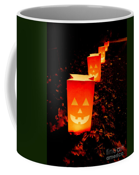 Halloween Coffee Mug featuring the photograph Halloween Paper Lanterns by Edward Fielding