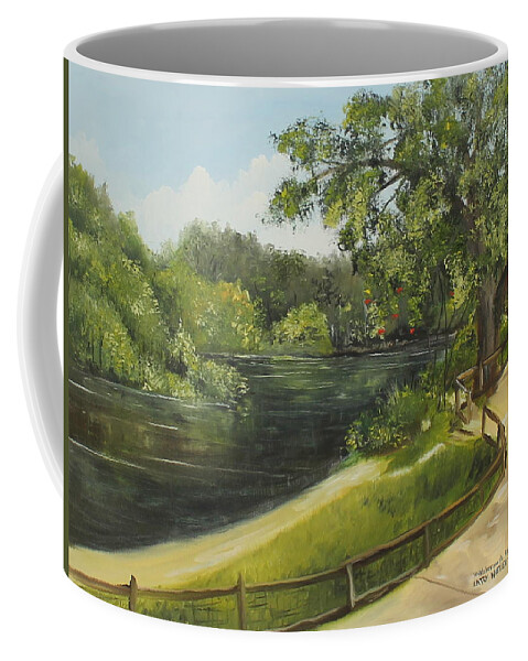 Hillsborough River Coffee Mug featuring the painting Hillsborough River by Larry Whitler