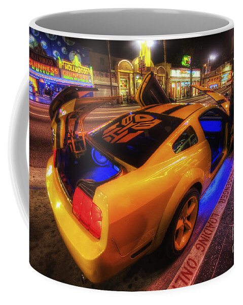 Yhun Suarez Coffee Mug featuring the photograph Hollywood Bumblebee by Yhun Suarez