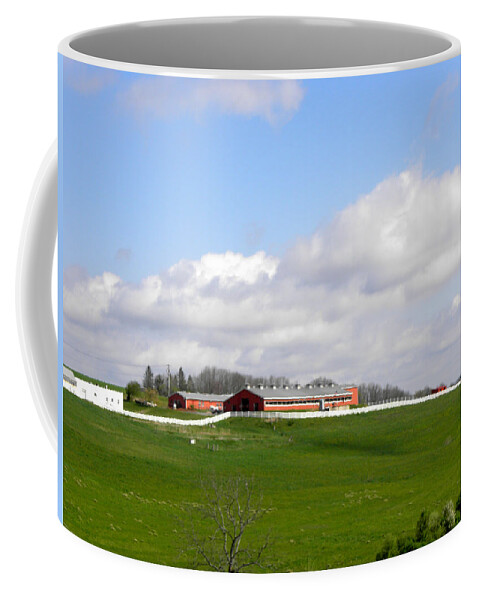 University Of Connecticut Coffee Mug featuring the photograph Horse Barn at UConn by Kim Galluzzo