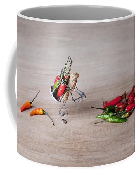 Peanut Coffee Mug featuring the photograph Hot Delivery 02 by Nailia Schwarz