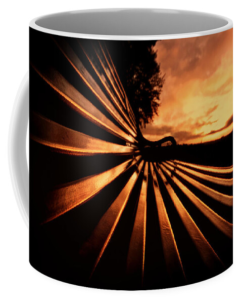 Bench Coffee Mug featuring the photograph Hot Seat by Evelina Kremsdorf