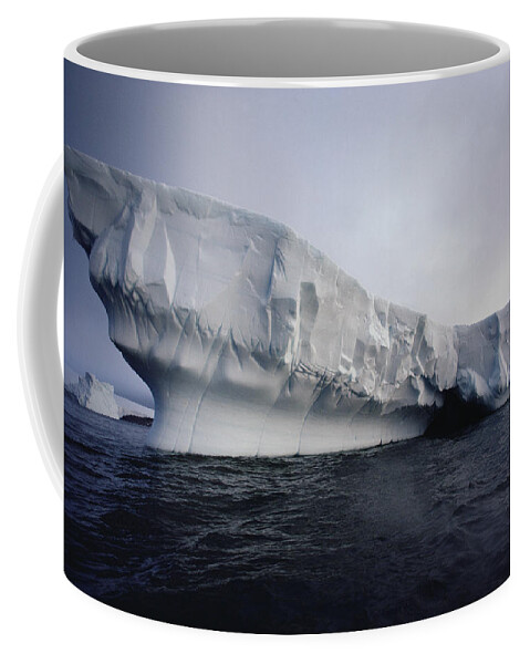 00089902 Coffee Mug featuring the photograph Iceberg Palmer Peninsula Antarctica by Flip Nicklin