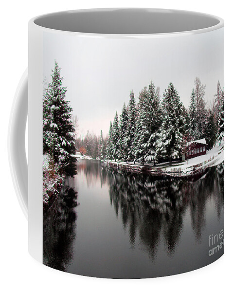 Pine Coffee Mug featuring the photograph I'll Be Home For Christmas by Terry Doyle