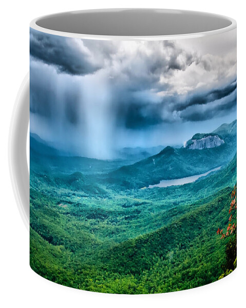 caesars Head Coffee Mug featuring the photograph Incoming Storm by Lynne Jenkins