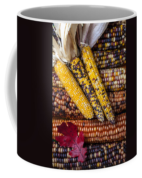 Indian Corn Coffee Mug featuring the photograph Indian corn by Garry Gay