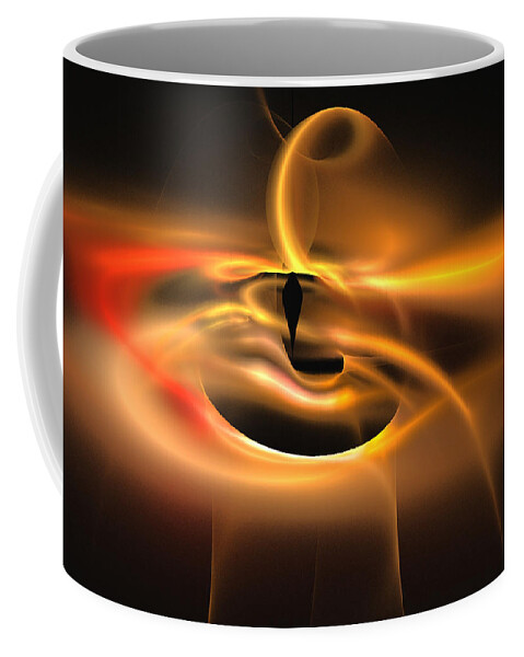 Art Coffee Mug featuring the digital art Inviting smoothness by Sipo Liimatainen