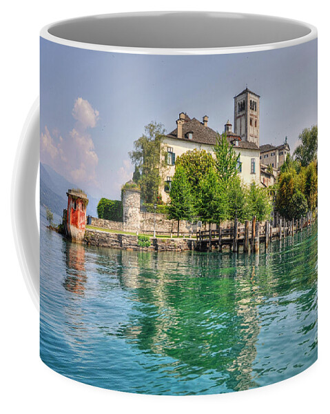 Island Of San Giulio Coffee Mug featuring the photograph Island san giulio by Mats Silvan
