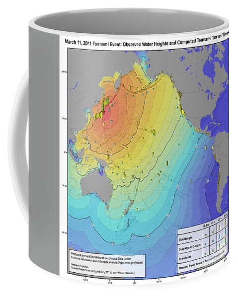 Japan Coffee Mug featuring the photograph Japan Earthquake And Tsunami, 2011 by Science Source