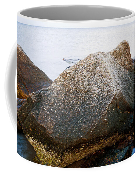 Jetty Coffee Mug featuring the photograph Jetty Close Up by Frank Winters