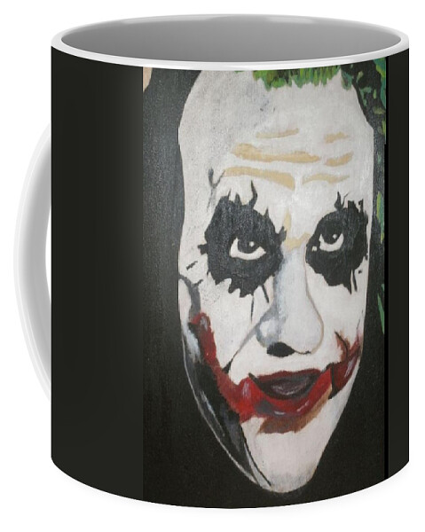 Joker Coffee Mug featuring the painting Joker by Samantha Lusby