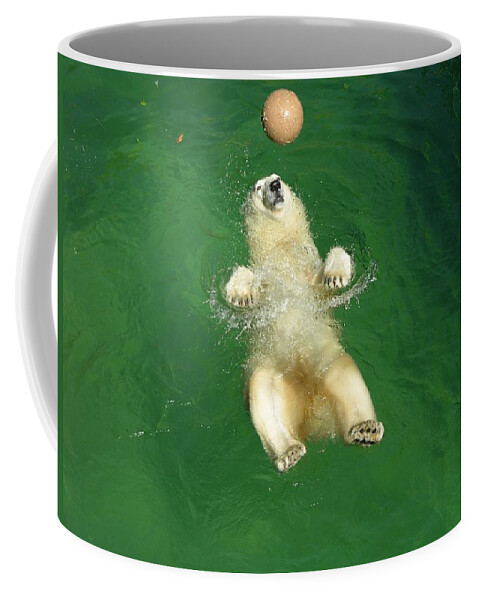 Polar Bear Coffee Mug featuring the photograph Joy by Keith Stokes