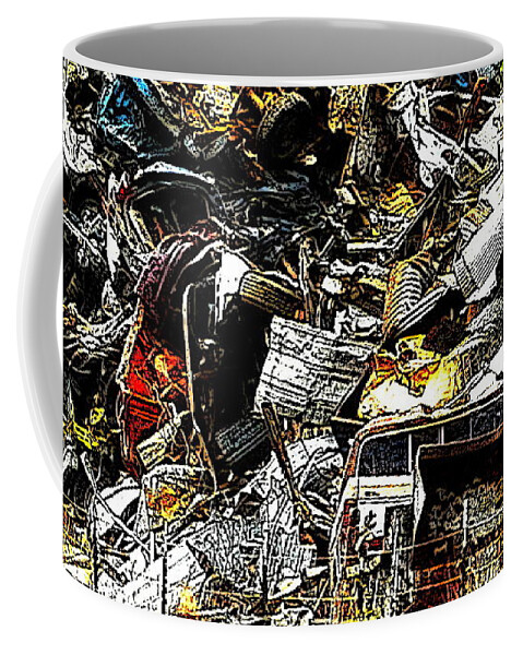 Junked Cars Coffee Mug featuring the photograph Junky Treasure 2 by Lydia Holly