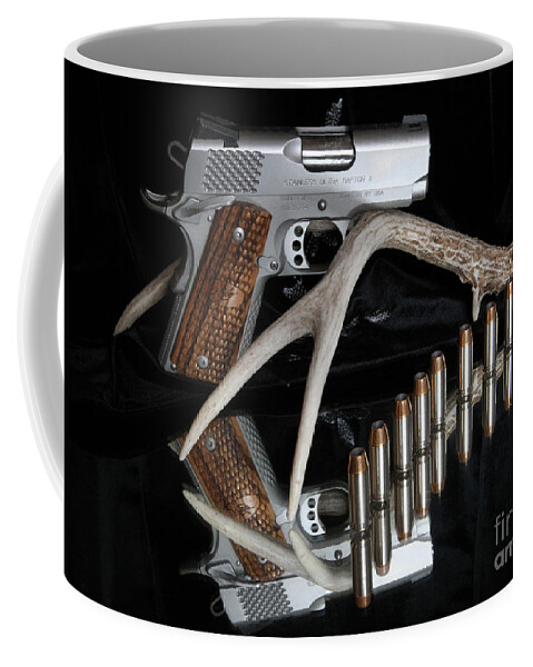 Pistol Coffee Mug featuring the photograph Kimber Ultra Carry 45 cal by Edward R Wisell