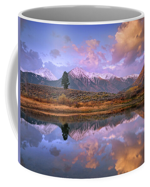 00175828 Coffee Mug featuring the photograph La Plata And Twin Peaks by Tim Fitzharris
