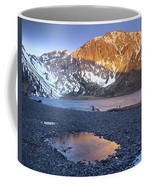 00176701 Coffee Mug featuring the photograph Laurel Mountain Dusted With Snow by Tim Fitzharris