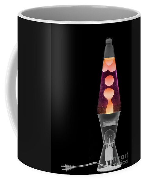X-ray Coffee Mug featuring the photograph Lava Lamp X-ray by Ted Kinsman