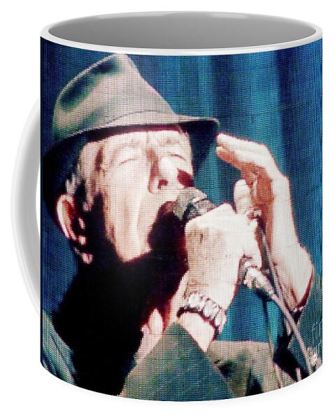 Cohen Coffee Mug featuring the photograph Leonard Cohen_A Life of Passion by Amalia Suruceanu