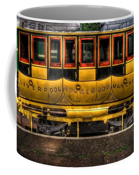 Art Coffee Mug featuring the photograph Liverpool Manchester Times Railway Coach by Yhun Suarez