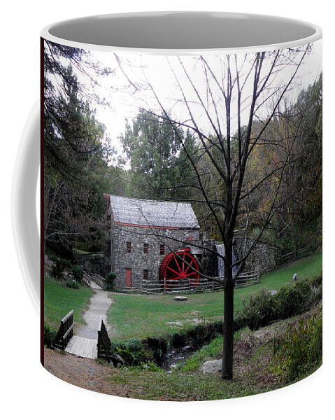 Longfellow Coffee Mug featuring the photograph Longfellow Grist Mill x20 by Kim Galluzzo