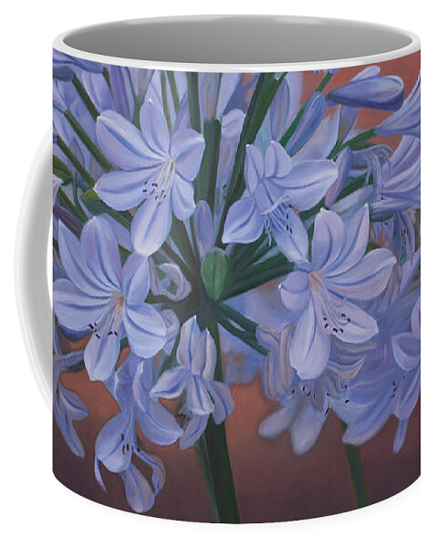 Flowers Coffee Mug featuring the painting Love Flowers by Jan Lawnikanis