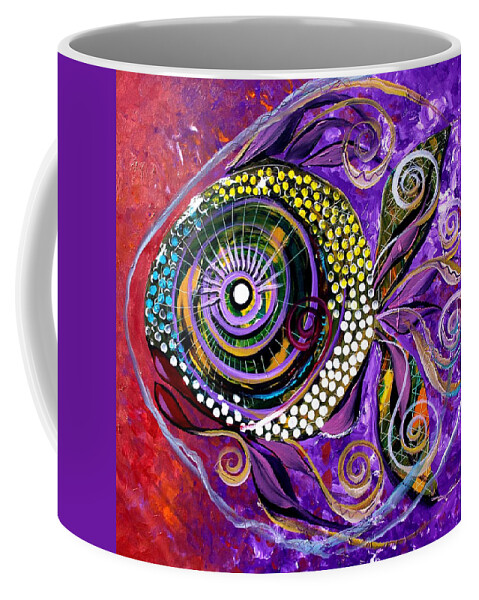 Fish Coffee Mug featuring the painting Lovely Lady Fish by J Vincent Scarpace