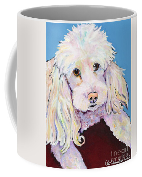 Dogs Coffee Mug featuring the painting Lucy by Pat Saunders-White