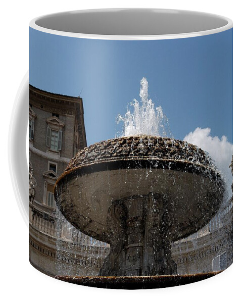 Aqua Paola Coffee Mug featuring the photograph Maderno's Fountain by Joseph Yarbrough