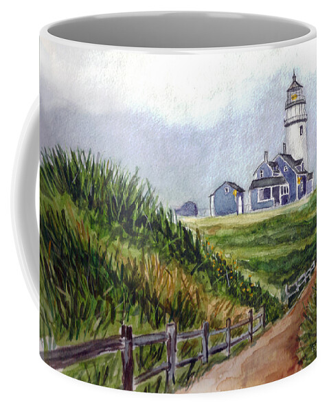 Light House Coffee Mug featuring the painting Maine Light by Clara Sue Beym