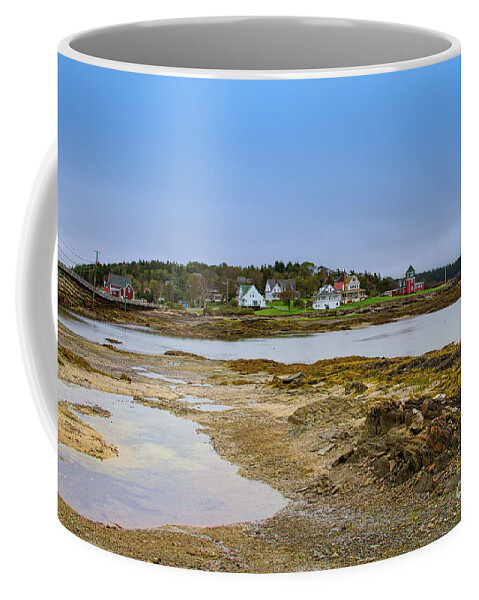 Maine Coffee Mug featuring the photograph Maine Village by Sue Karski