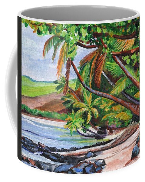 Kauai Coffee Mug featuring the painting Makaweli Landscape by Marionette Taboniar