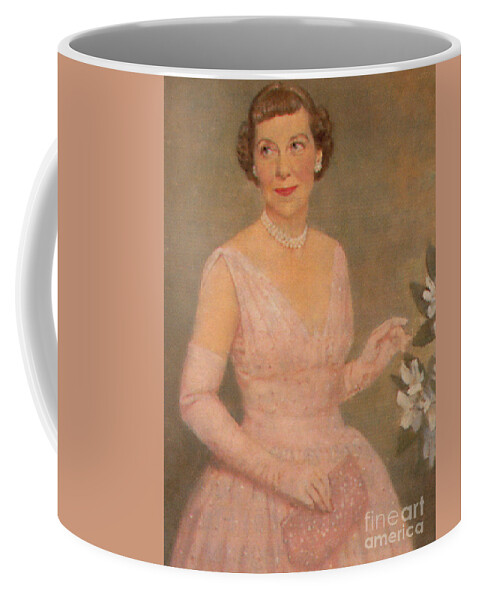 Painting Coffee Mug featuring the photograph Mamie Eisenhower by Photo Researchers