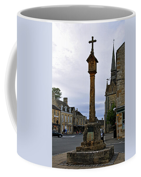 The Cotswolds Coffee Mug featuring the photograph Market Cross - Stow-on-the-Wold by Rod Johnson