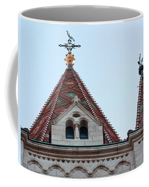 Budapest Old Town Coffee Mug featuring the photograph Matthias Church by Shirley Mitchell